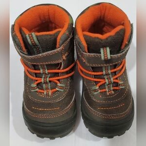 Kids Outdoor Adventure Boots - Brown and Orange